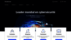 What Bitdefender.fr website looked like in 2021 (2 years ago)