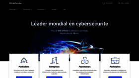 What Bitdefender.fr website looked like in 2021 (5 years ago)