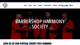 What Barbershop.org website looked like in 2021 (4 years ago)