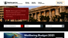 What Beehive.govt.nz website looked like in 2021 (2 years ago)