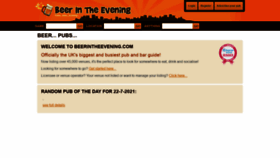 What Beerintheevening.com website looked like in 2021 (2 years ago)