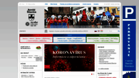 What Banskastiavnica.sk website looked like in 2021 (2 years ago)