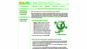 What Biz.tc website looked like in 2021 (2 years ago)