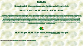 What Bkse.de website looked like in 2021 (2 years ago)