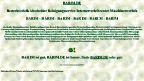 What Barim.de website looked like in 2021 (2 years ago)