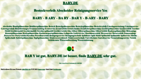 What Bary.de website looked like in 2021 (2 years ago)