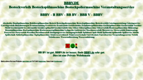 What Bbbv.de website looked like in 2021 (2 years ago)