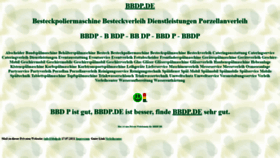 What Bbdp.de website looked like in 2021 (4 years ago)
