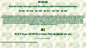 What Bcmf.de website looked like in 2021 (2 years ago)