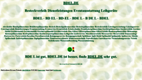 What Bdel.de website looked like in 2021 (2 years ago)