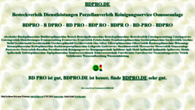 What Bdpro.de website looked like in 2021 (2 years ago)