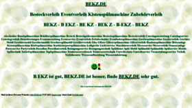 What Bekz.de website looked like in 2021 (2 years ago)