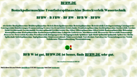 What Bfbw.de website looked like in 2021 (2 years ago)