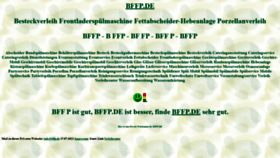 What Bffp.de website looked like in 2021 (2 years ago)