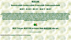 What Bget.de website looked like in 2021 (2 years ago)
