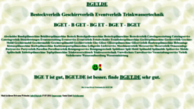 What Bget.de website looked like in 2021 (3 years ago)