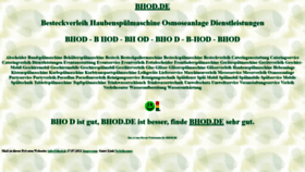 What Bhod.de website looked like in 2021 (2 years ago)