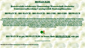 What Biowatch.de website looked like in 2021 (3 years ago)