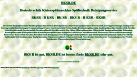 What Bksr.de website looked like in 2021 (2 years ago)
