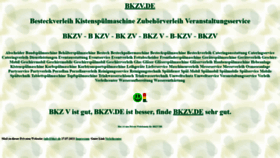 What Bkzv.de website looked like in 2021 (2 years ago)