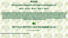 What Blev.de website looked like in 2021 (2 years ago)