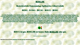 What Bosg.de website looked like in 2021 (3 years ago)