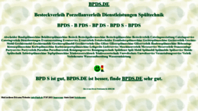 What Bpds.de website looked like in 2021 (2 years ago)