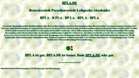 What Bpla.de website looked like in 2021 (2 years ago)