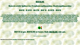 What Bsfh.de website looked like in 2021 (2 years ago)