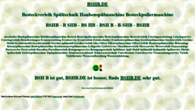 What Bshb.de website looked like in 2021 (2 years ago)