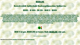 What Bshs.de website looked like in 2021 (2 years ago)