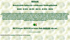 What Bsim.de website looked like in 2021 (2 years ago)