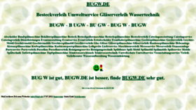 What Bugw.de website looked like in 2021 (2 years ago)