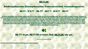 What Bktv.de website looked like in 2021 (2 years ago)