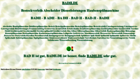 What Badh.de website looked like in 2021 (2 years ago)