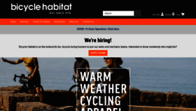 What Bicyclehabitat.com website looked like in 2021 (2 years ago)