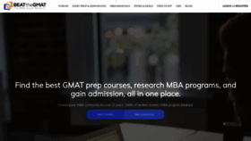 What Beatthegmat.com website looked like in 2021 (4 years ago)
