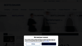 What Bertelsmann.com website looked like in 2021 (2 years ago)