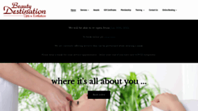 What Beautydestination.ca website looked like in 2021 (4 years ago)