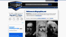 What Biographies.net website looked like in 2021 (4 years ago)