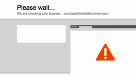 What Beefitswhatsfordinner.com website looked like in 2021 (2 years ago)