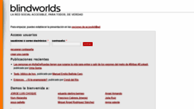 What Blindworlds.com website looked like in 2021 (2 years ago)