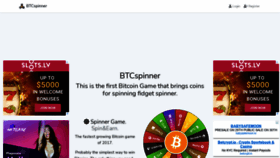 What Btcspinner.io website looked like in 2021 (2 years ago)