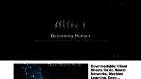 What Becominghuman.ai website looked like in 2021 (2 years ago)