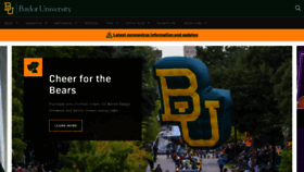 What Baylor.edu website looked like in 2021 (5 years ago)