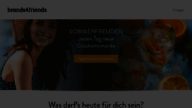 What Brands4friends.de website looked like in 2021 (2 years ago)