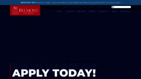 What Belmont.edu website looked like in 2021 (2 years ago)