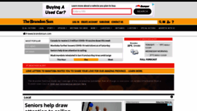 What Brandonsun.com website looked like in 2021 (2 years ago)