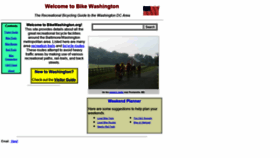 What Bikewashington.org website looked like in 2021 (2 years ago)