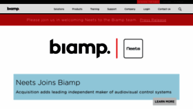 What Biamp.com website looked like in 2021 (2 years ago)